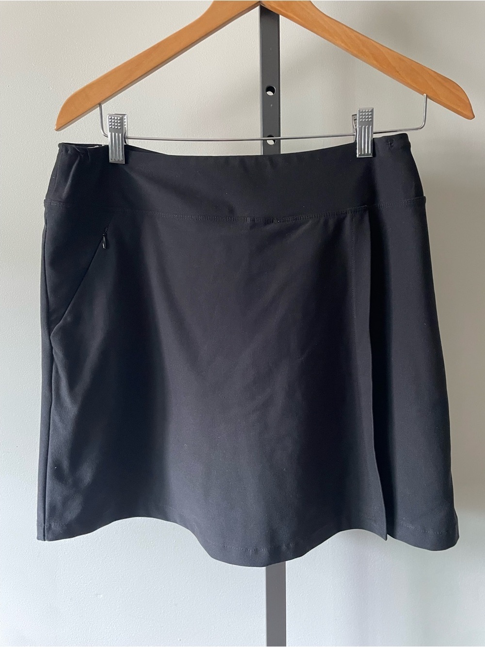 LL Bean Skort Mini Black Skirt Short Tennis Prep Golf Size Medium